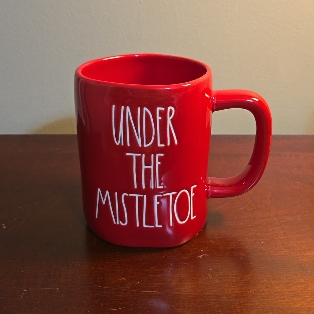 Rae Dunn Red Under the Mistletoe Coffee Tea Mug